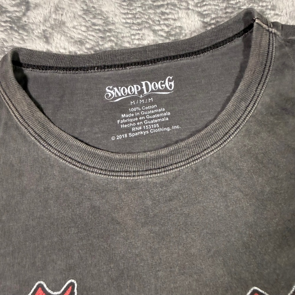 Snoop Dogg World Tour 2007 Graphic T-Shirt Mens Medium American Eagle Charcoal - Picture 5 of 6